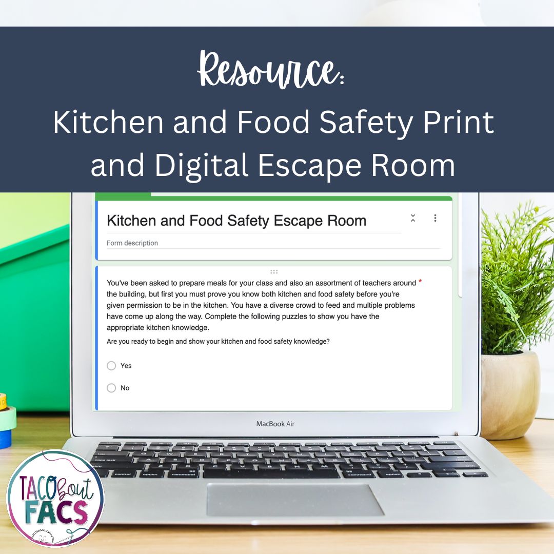 Fun Kitchen And Food Safety Puzzle Digital And Print Escape Room