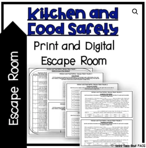 virtual escape room culinary arts kitchen safety kitchen utensils