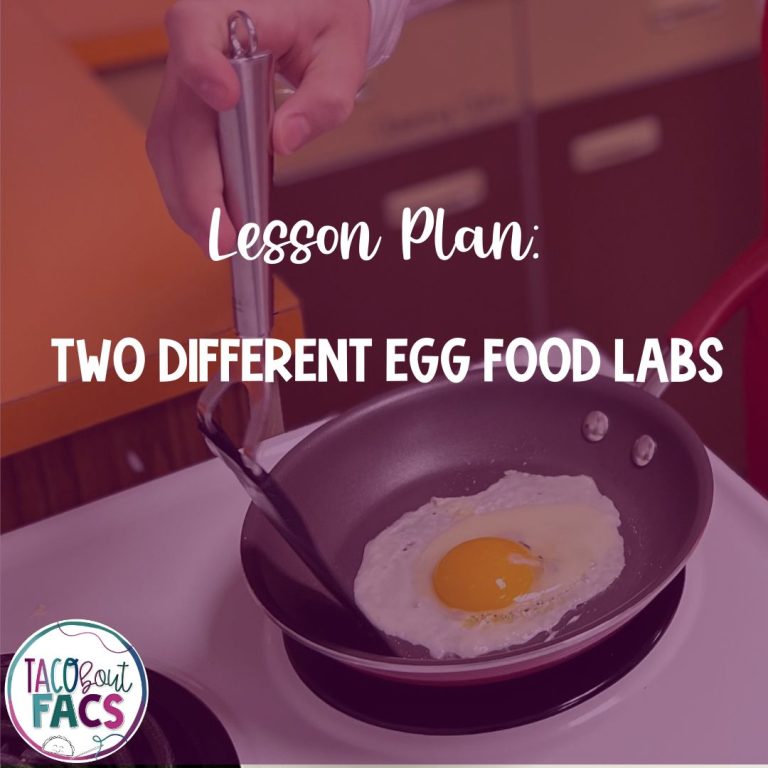 family and consumer science egg cooking lab lesson plan