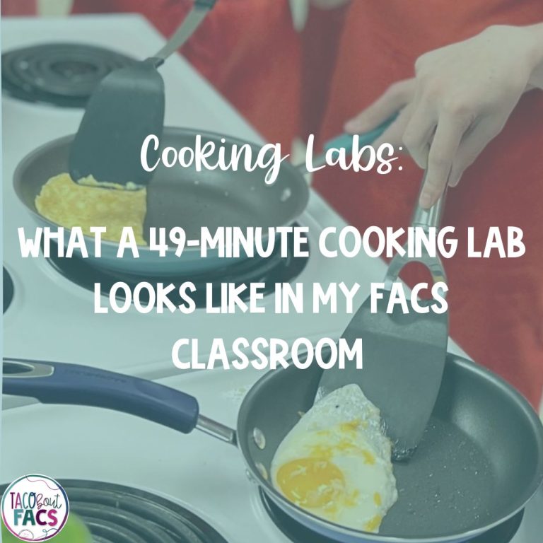 What a 49-Minute Cooking Lab Looks Like In My FACS Classroom