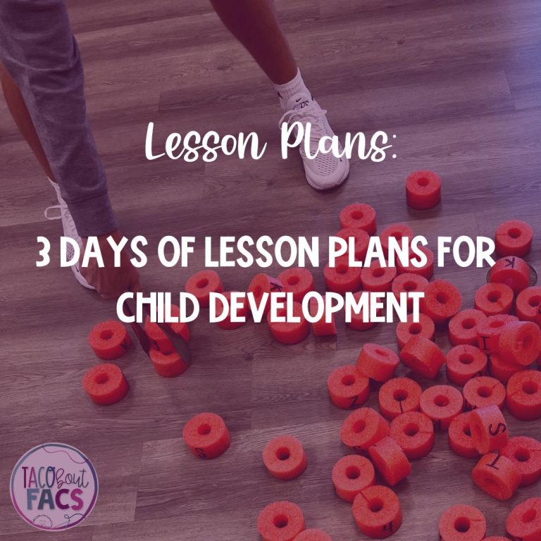 human growth and development, child development lesson plans, facs