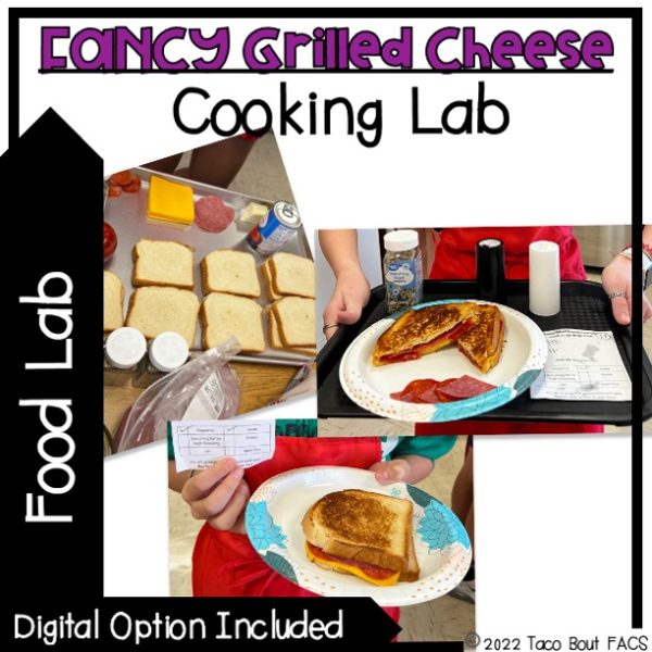 fancy grilled cheese food lab plan for family and consumer science classroom