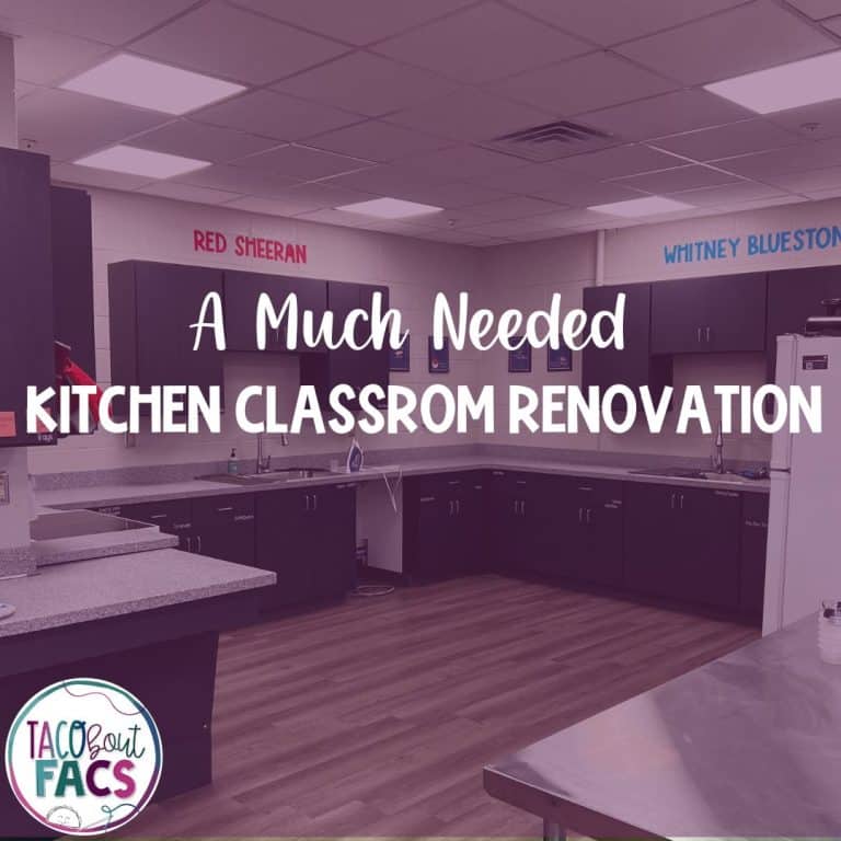 renovation family and consumer science kitchen classroom