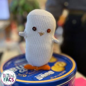 hand sewing project owl sock animal