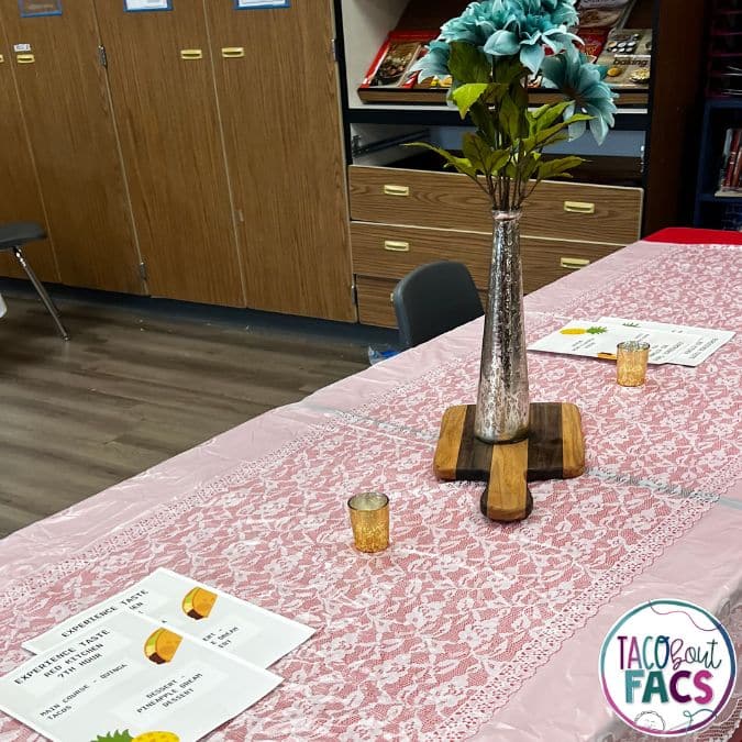 facs setting the table and creating a table scape