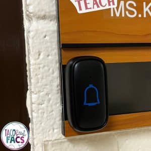 indoor doorbell for the classroom