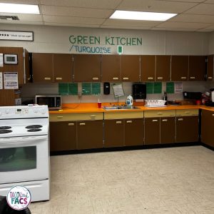 old and outdated family and consumer science kitchen