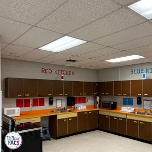 old and outdated family and consumer science kitchen