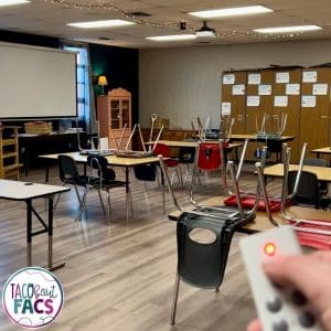 remote controlled classroom lights