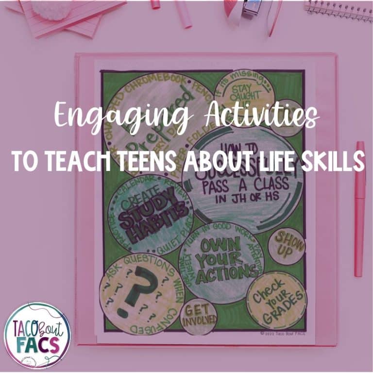 life skills activities for teens family and consumer science