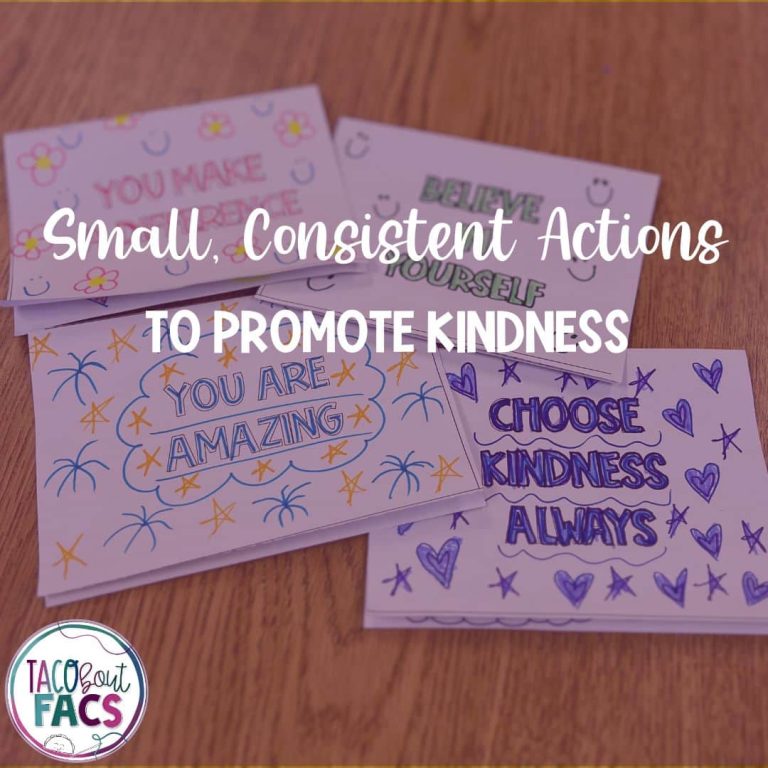 small, consistent actions to promote kindness