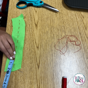 family and consumer sciences curriculum, sewing project, taco bout facs
